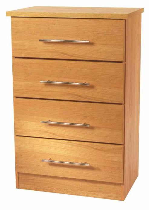 Image of Welcome Furniture Sherwood 4 Drawer Midi Chest - Maple
