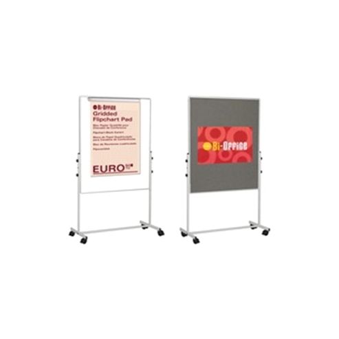 Image of Bi-office Duo Easel 1200x790mm Grey Felt Ea4724075