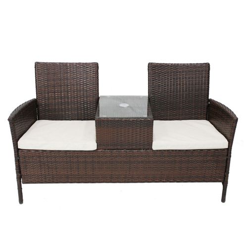 Image of Bentley Garden Rattan Companion Seat Set