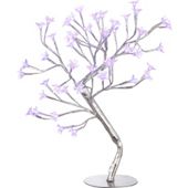 Home Essence Buske 48 Light Floor Lamp in Silver - Clear - Warm White