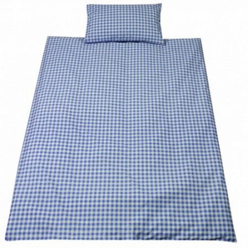 Image of Blue Gingham Bedding Set