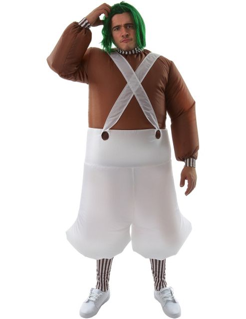 Image of Adult Inflatable Oompa Loompa Costume
