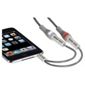 Hama AluLine Cable Adapter, 3.5 mm, stereo 2x RCA socket