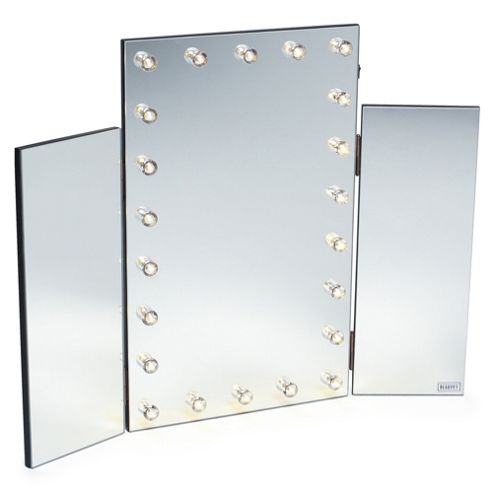 Buy Beautify Tri Fold 3 Way Vanity Dressing Table Mirror with LED Lights from our Dressing ...
