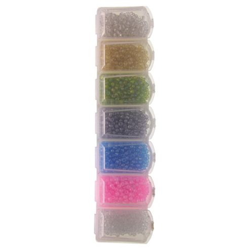 Image of Storage With Seed Beads 105g Pastel