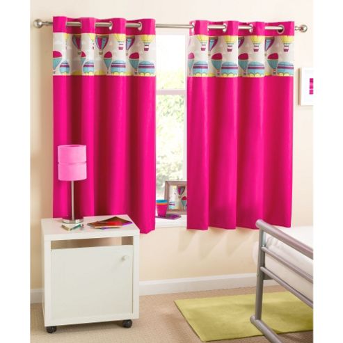 Image of Enhanced Living Horizon Eyelet Pink Curtains 168x229cm