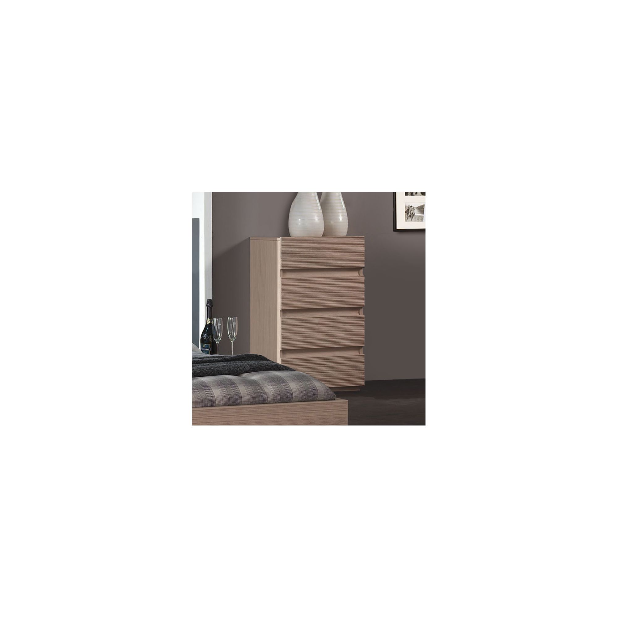 Sleepline Diva 4 Drawer Narrow Chest - White Mat Lacquered at Tesco Direct