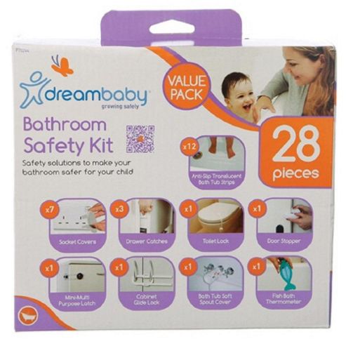 Image of Dreambaby Bathroom Safety Essentials Kit 28 Pieces Uk Version