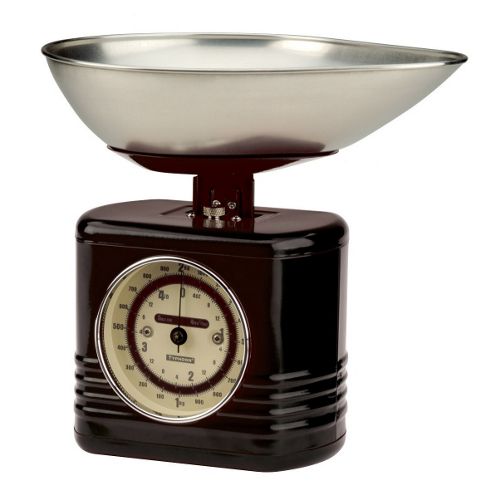Image of Typhoon Vintage Kitchen Scales In Black