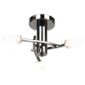 Endon Lighting Square Flush Mount in Black Chrome