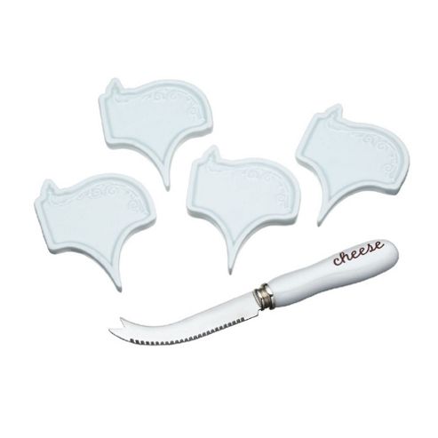 Image of Kitchencraft Artesa Cheese Markers And Knife Set
