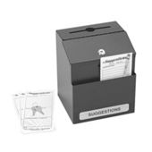 Safco Steel Suggestion Box in Black