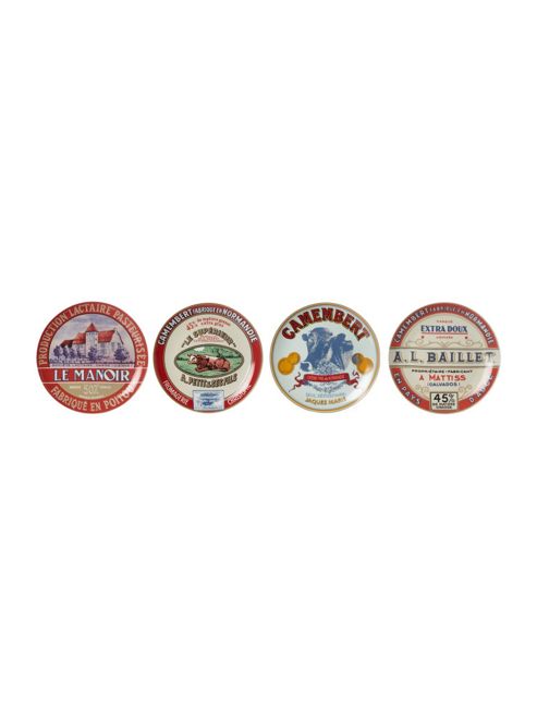 Image of Linea Cheese & Wine Set Of 4 Plates