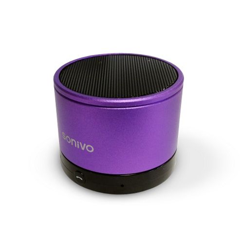 Image of Sonivo Soundwave Sw100 Rechargable Portable Bluetooth Speaker - Purple