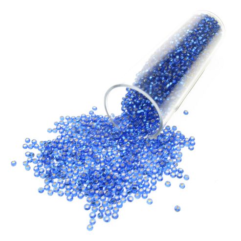 Image of T05/2 Blue Foil Lined Seed Bead 35g