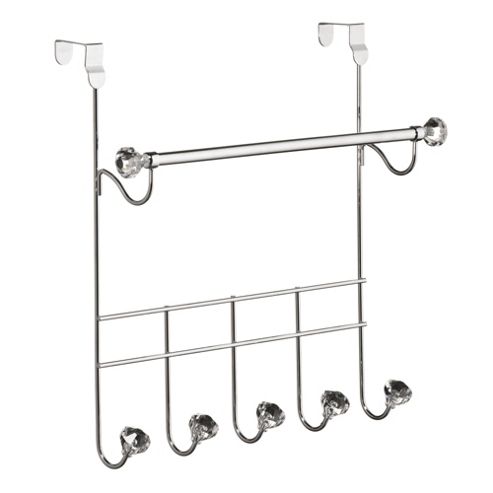 Image of Premier Housewares Over Door Coat Hanger - Clear