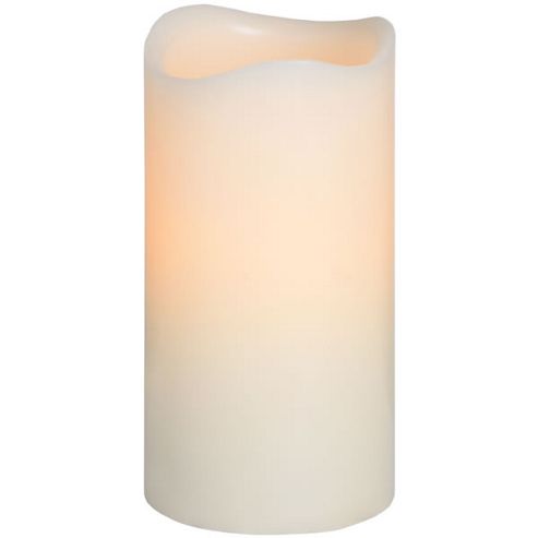 Image of Glow - 6 Inch X 3 Inch Pillar Led Decorative Candle - Cream