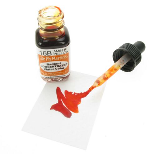 Image of Dr. Ph. Martin's Radiant Concentrated Watercolours - Amber Yellow