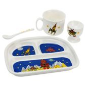 Robert the Robot 4 piece Ceramic Breakfast Set