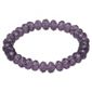 Purple Glass Bead Stretch Bracelet