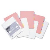 Concord Punched Pocket Subject Dividers Extra Wide 10-Part A4 Assorted Ref 72699
