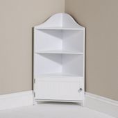 Mountrose County Farm Corner Cupboard in White