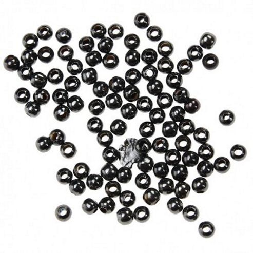 Image of 2mm Spacer Bead - Black - 100 Pack
