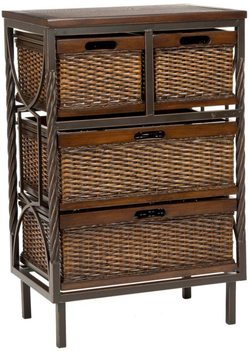 Image of Safavieh Cutler 4 Drawer Storage Unit