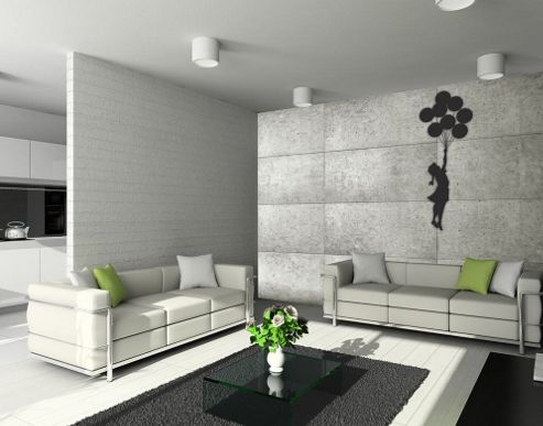 Image of 1wall Giant Balloon Girl Wall Mural