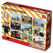 Fireman Sam 9 In 1 Puzzle Pack