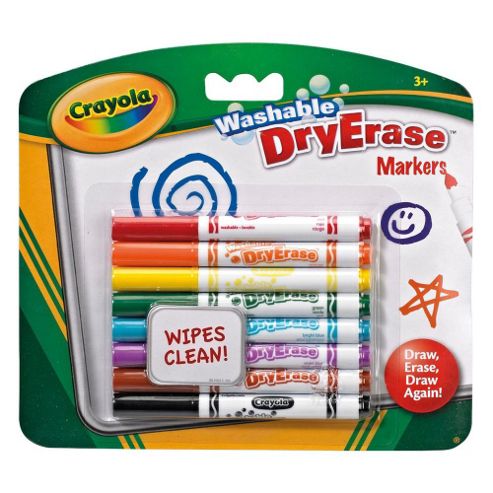 Image of Crayola Dry Erase Washable Dry Erase Markers