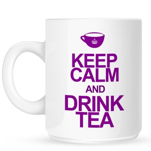 Image of Keep Calm And Drink Tea 10oz Ceramic Mug
