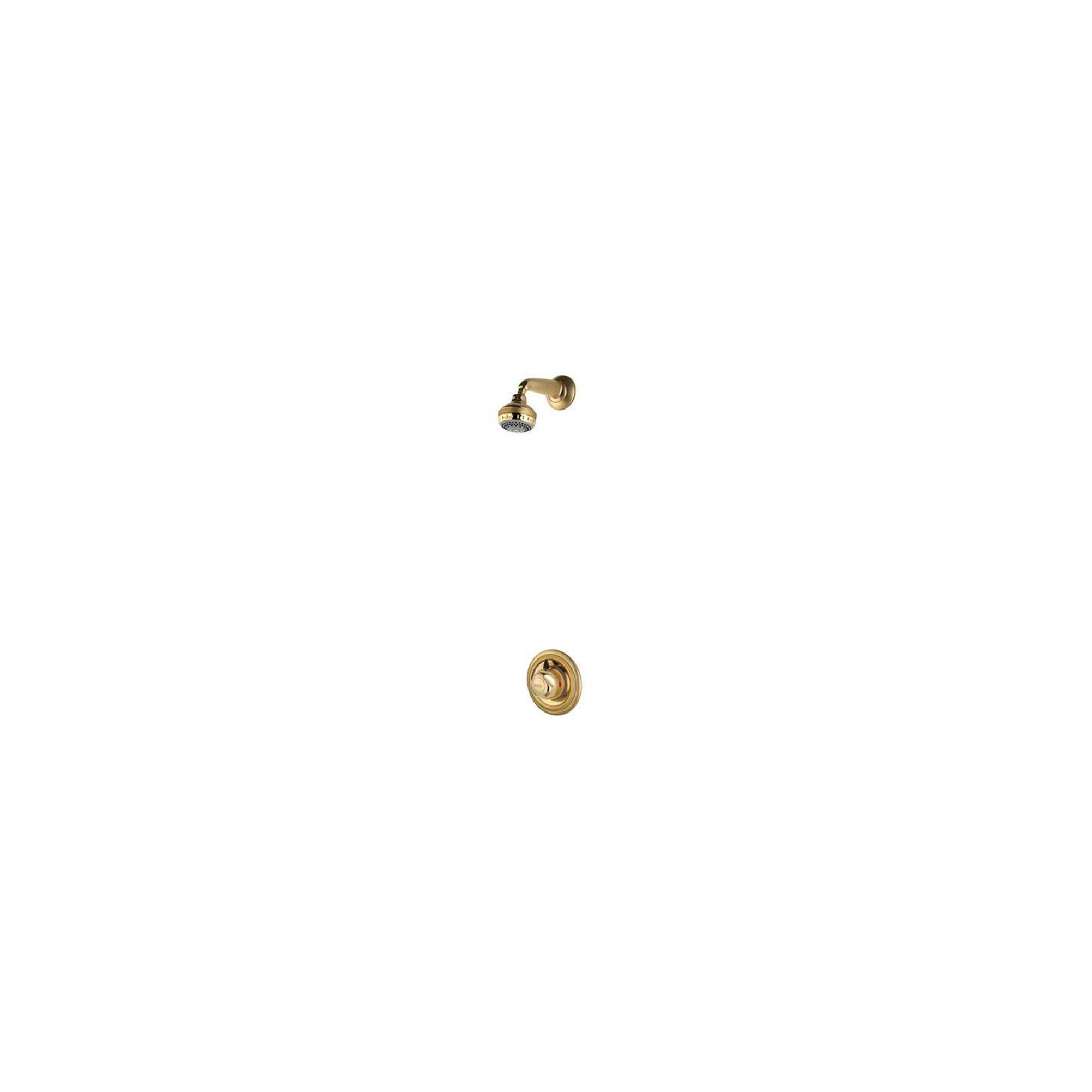 Aqualisa Aquavalve 609 Concealed Shower Valve with Fixed Shower Head Gold at Tescos Direct