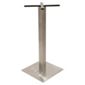 Home Essence Square Poseur Dining Table Base in Stainless Steel