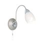 Endon Lighting Arced Wall Light in Satin Chrome