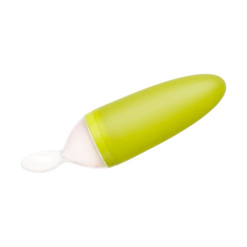 Image of Boon Silicone Squirt Spoon Green
