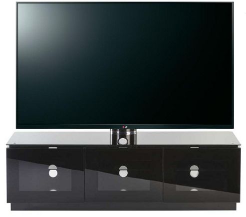 Image of Mmt P+1500 High Gloss Black Cantilever Tv Cabinet