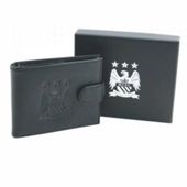 Manchester City FC Black Leather Wallet