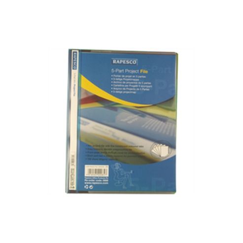 Image of Rapesco Project File Assorted Pack Of 5 0668