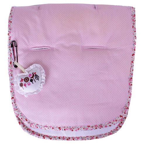 Image of Minene Pushchair Liner, Pink/white Dots