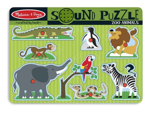 Image of Sound Puzzle - Zoo Animals - Melissa & Doug