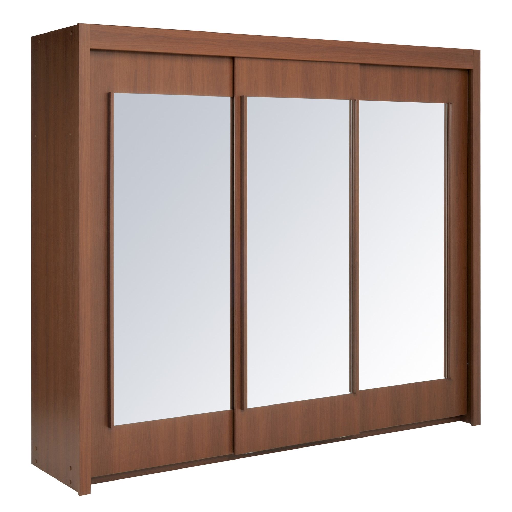 Parisot Essential Wardrobe with 3 Sliding Doors - Cherry at Tesco Direct