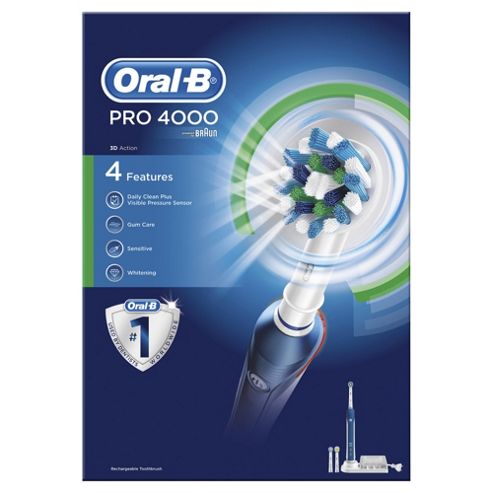 Image of Oral B Power Pro Cross Action 4000 Power Toothbrush