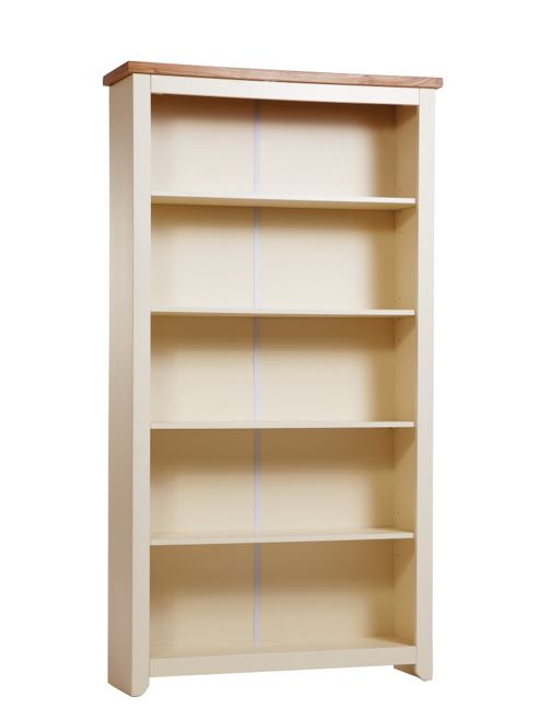 Image of Home Essence Jamestown 5 Shelf Bookcase In Old English White