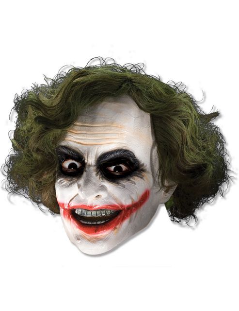 Image of The Joker Vinyl Mask With Hair
