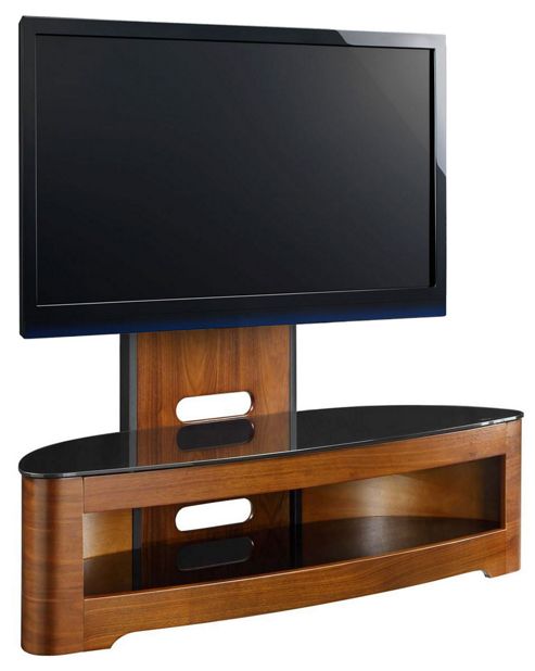 Image of Jualjf209 Cantilever Walnut Tv Stand