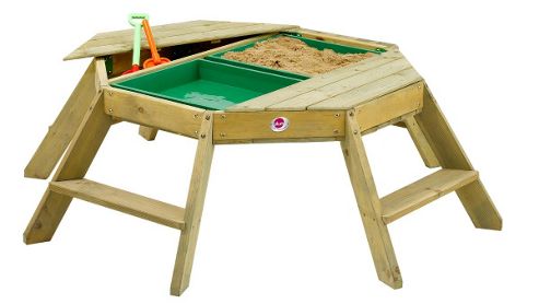 Image of Plum Octagonal Wooden Activity Table