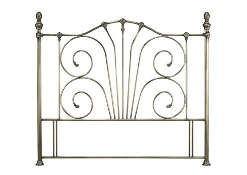 Image of Serene Furnishings Jessica Headboard - Small Double - Antique Brass