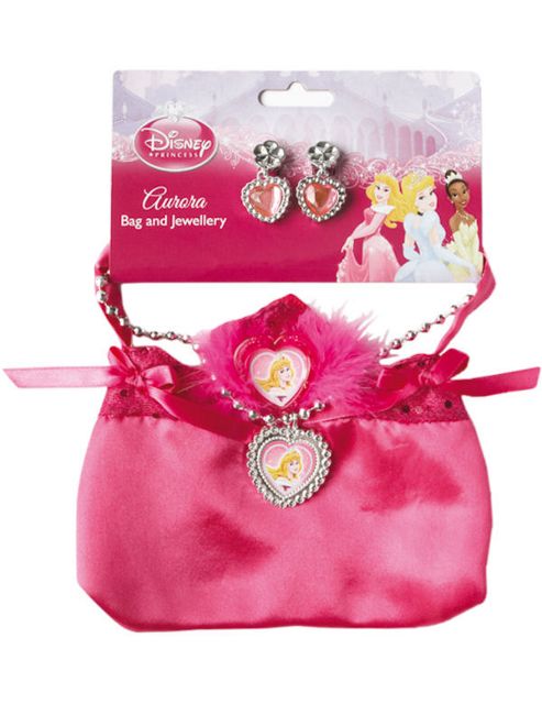Image of Disney Sleeping Beauty Bag & Jewellery Set