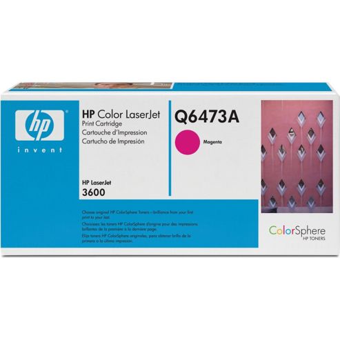 Image of Hewlett Packard [hp] No. 502a Laser Toner Cartridge Page Life 4000pp Magenta Ref Q6473a